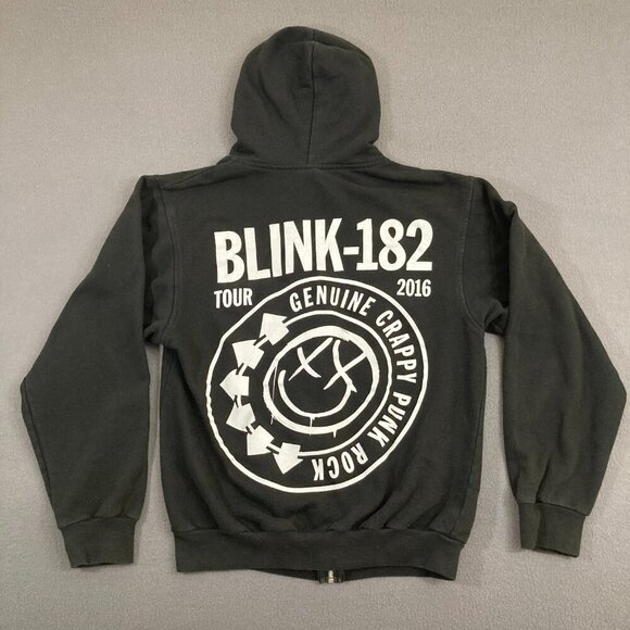 Blink-182 Hoodie Tour 2016 Genuine Crappy Punk Rock Men's Size Small Black - Picture 1 of 7